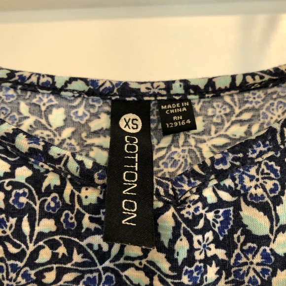 Blue Print Cotton On Romper - Picture 2 of 3